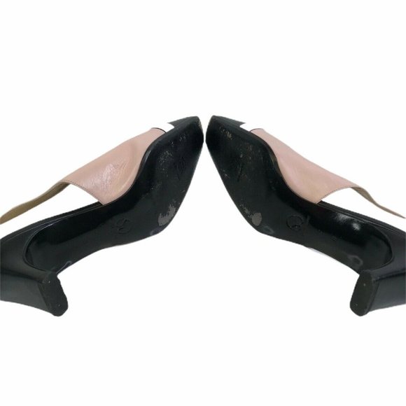 St.John Color Block Slingback Square Toe Heels - Picture 5 of 10